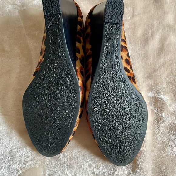 Nine West leopard round toe wedges size 7.5 - Picture 4 of 4
